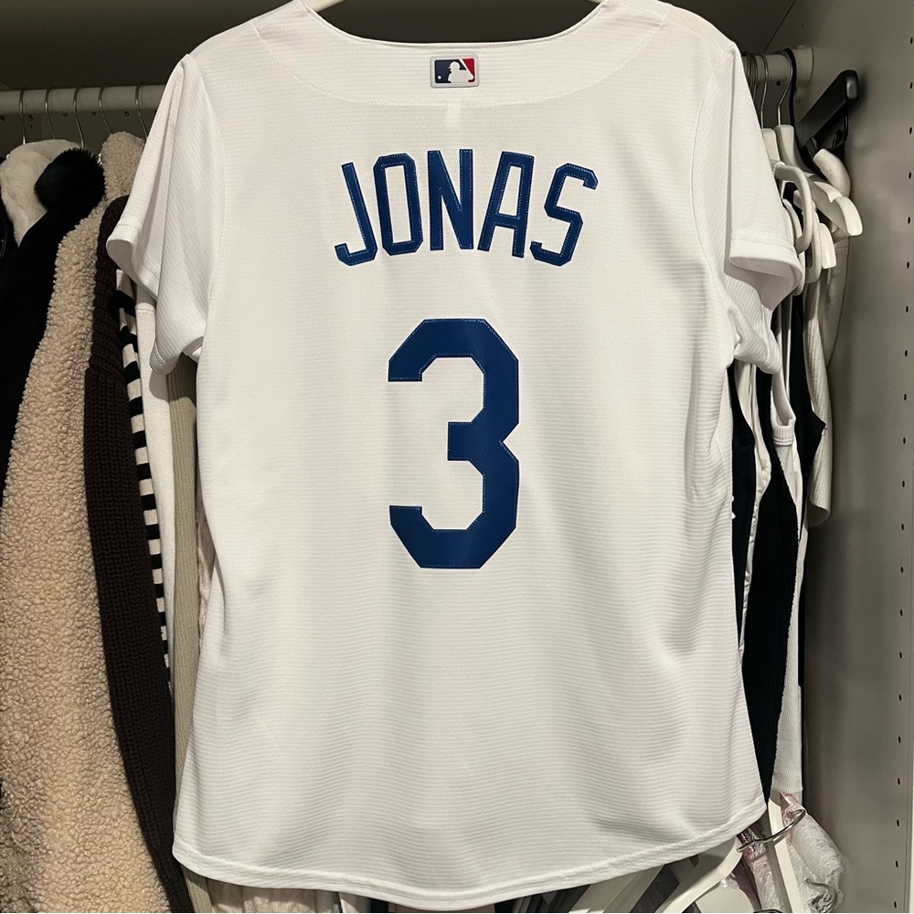 Custom Jonas Brothers Dodgers Baseball Jersey - Size Large